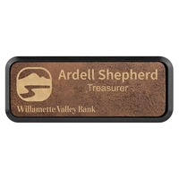 Leatherette name badge with a magnetic backing.... from ASI 59080 Halls &...