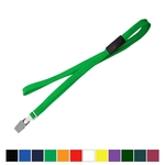 3/8" Tube Blank Lanyard with Breakaway (Bulldog Clip)