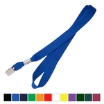 5/8" Flat Blank Lanyard (Bulldog Clip)