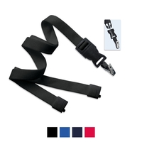 5/8" Polyester Lanyard with Breakaway (Bulldog Clip)