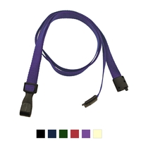 3/8" Recycled PET Lanyard with Breakaway (Plastic J-Hook)