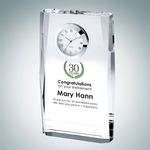 Color Imprinted Beveled Plaque Clock