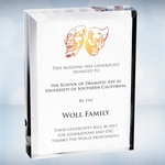 Color Imprinted Acrylic Rectangle Block