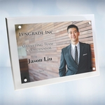 Color Photo Imprinted Floating Acrylic Wall Plaque