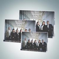 Color Photo Imprinted Horizontal Rectangle Plaque- Small