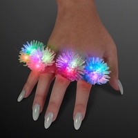 Assorted LED Soft Pom-Pom Rings