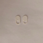 Oval Plastic Webcam Cover