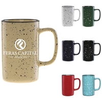 18 oz. ceramic mug with a retro granite design and speckled... from ASI 71920...