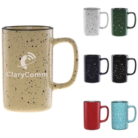 18 oz. ceramic mug with a retro granite design and speckled... from ASI 71920...