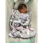 Large Baby Receiving Blanket 29" x 39" Sublimated (Includes