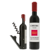 Wine Bottle Shape Corkscrew and Cap Opener