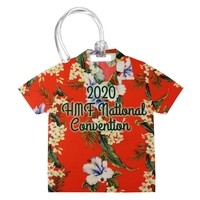 USA Made economical full color 4CP fabric bag tag printed... from ASI 90160...