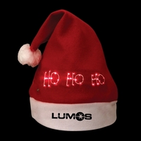 Customizable adult-sized felt light-up Santa hat.... from ASI 98360 WOWLine /...