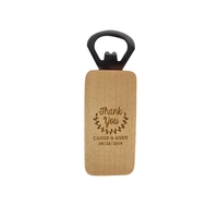 Maple Magnetic Bottle Opener - Rectangle