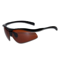 Sport Wrap Large Size Semi-Rimless Frame Plastic Sunglasses