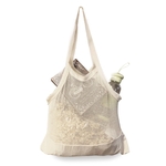 Mesh Mixed Cotton Tote