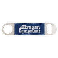 1 1/2" x 7" x 1/8" stainless steel and blue leatherette... from ASI 74601 Calico