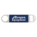 Blue/Silver Leatherette Bottle Opener