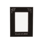4" x 6" Black & Silver Leatherette Photo Frame