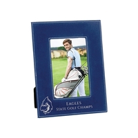 6 3/4" x 8 3/4" x 3/8" blue and silver PU... from ASI 74601 Calico