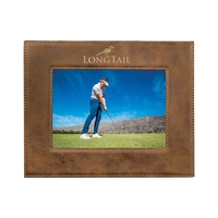 5" x 7" Rustic & Gold Leatherette Photo Frame