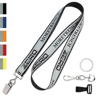 Reflective custom safety lanyards improve visibility. 4 attachment options....