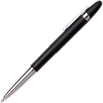 Matte Black Bullet Space Pen w/ Chrome Finger Grip and Clip