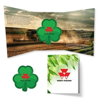 2.34" x 3.55" x .62" full-color promotional booklet with 3.75"...