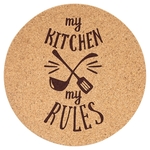 7.5" Round Cork Trivet