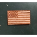 1.5" x 2.6" American Flag Hardwood Magnets