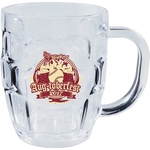 20 oz. Clear Plastic Dimple Mug w/Handle