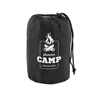 Self-inflating, water-resistant foam pillow with elastic band that wraps...