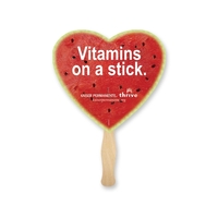 Heart shaped full color sandwiched style hand fans.... from ASI 93520 Ventura...
