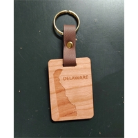 Keychain made of wood measuring 2" and in the shape of... from ASI 92531...