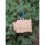 3.5" - Washington Customizable Hardwood Ornaments