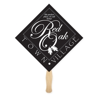 Diamond shaped full color sandwiched style hand fans.... from ASI 93520...