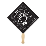 Full Color Diamond Shape Sandwich Fan