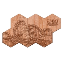 Coaster made in the USA and made of wood with a... from ASI 92531 Unique...