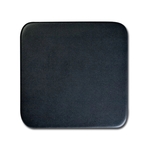 Black Leatherette 4" Square Coaster for Glass Tabletop