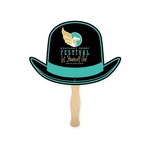 Full Color Derby Hat Shape Sandwich Fan