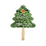 Full Color Evergreen Shape Sandwich Fan
