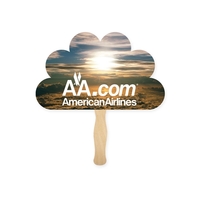 Peacock shaped full color sandwiched style hand fans.... from ASI 93520...