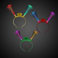 LED Fiber Optic Headbands - Assorted Colors