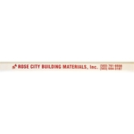 Carpenter pencil with red lead, printed one side