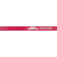Carpenter pencil with red lead, imprinted 2 sides