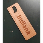 1.5" x 5.75" - Indiana Hardwood Bookmarks
