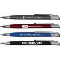 Executive metal ballpoint pen with high gloss finish, click-action...