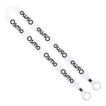 Import Rush 1" Polyester 2-Ended Lanyard with Crimps