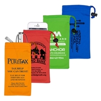 Microfiber drawstring pouch for smartphones, glasses, cameras and more.......