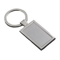 Rectangular Metal Keychain